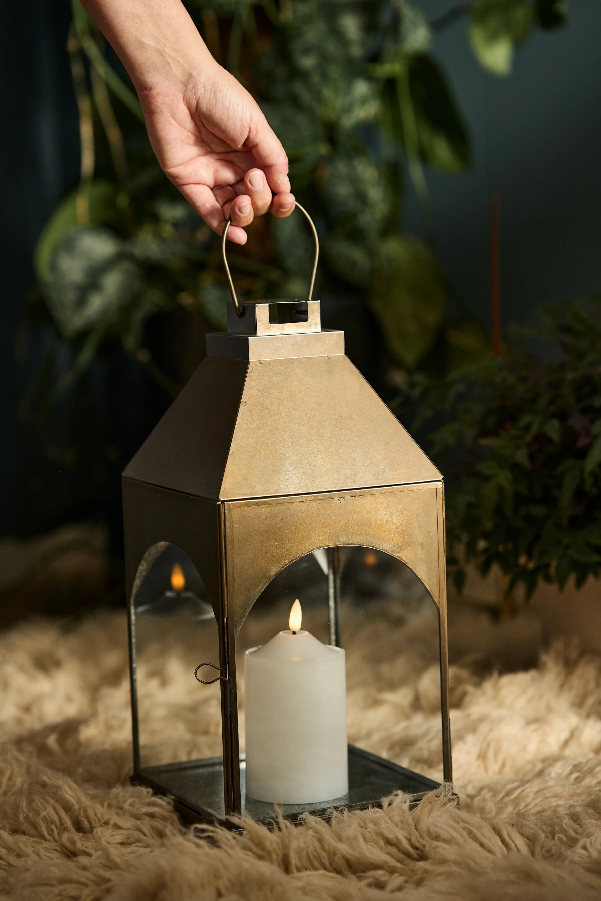 Vela LED Bright 15 cm, Branco Scandi Essentials