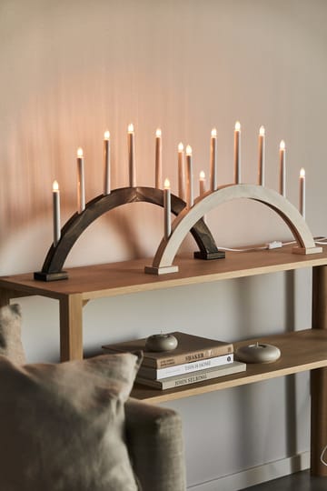 Arco de velas de advento Sky 41 cm - branco esmaltado - Scandi Living