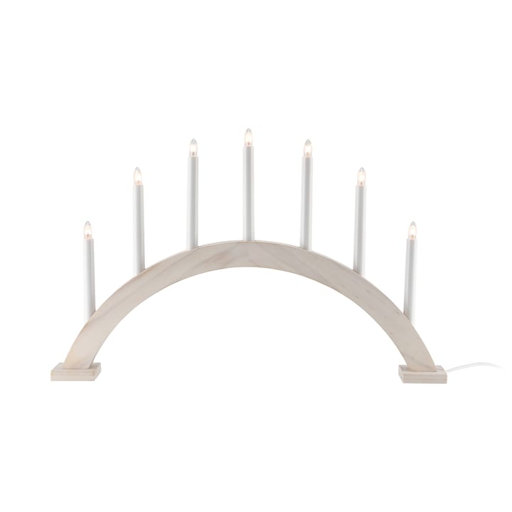 Arco de velas de advento Sky 41 cm - branco esmaltado - Scandi Living