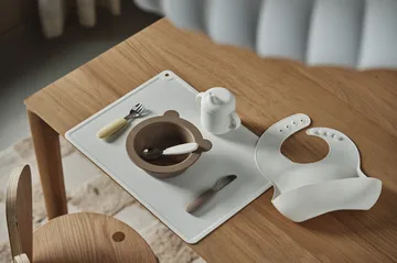 Babador bobo de silicone, 2 unidades - Baunilha-avelã - Scandi Living