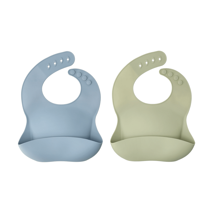 Babador bobo de silicone, 2 unidades - Verde-azul - Scandi Living