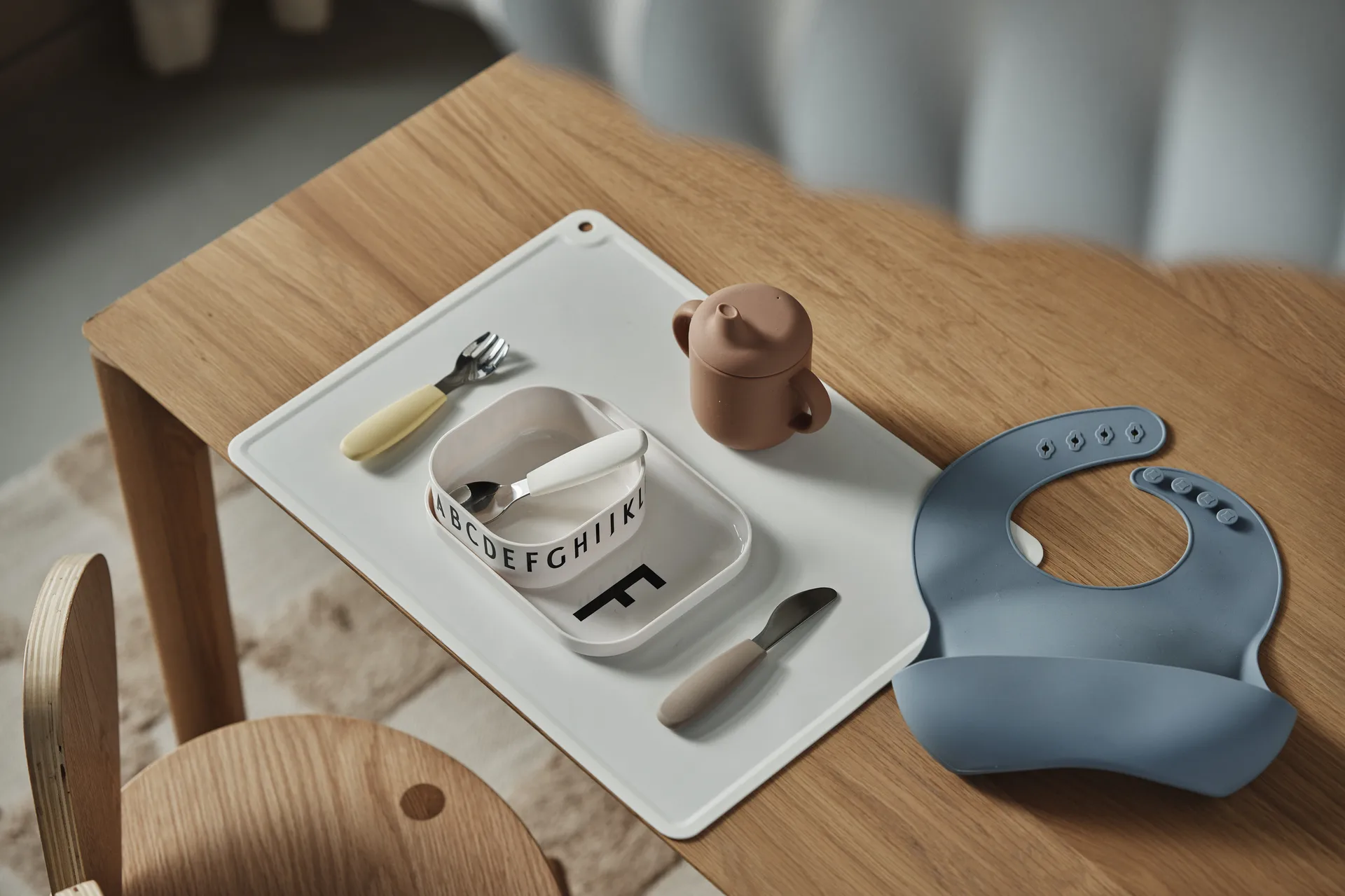 Babador bobo de silicone, 2 unidades, Verde-azul Scandi Living