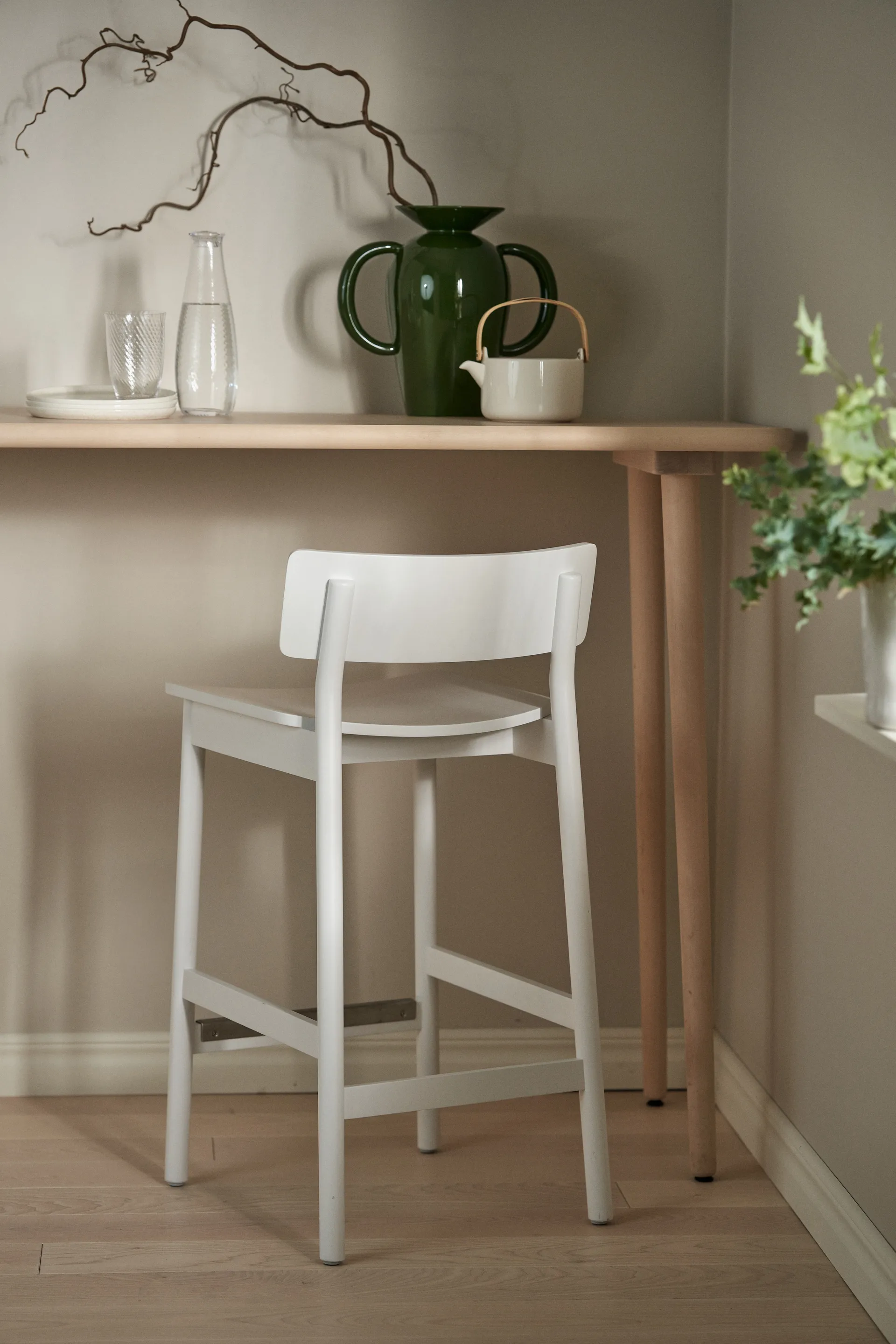 Banco alto Horizon 67 cm, White Scandi Living