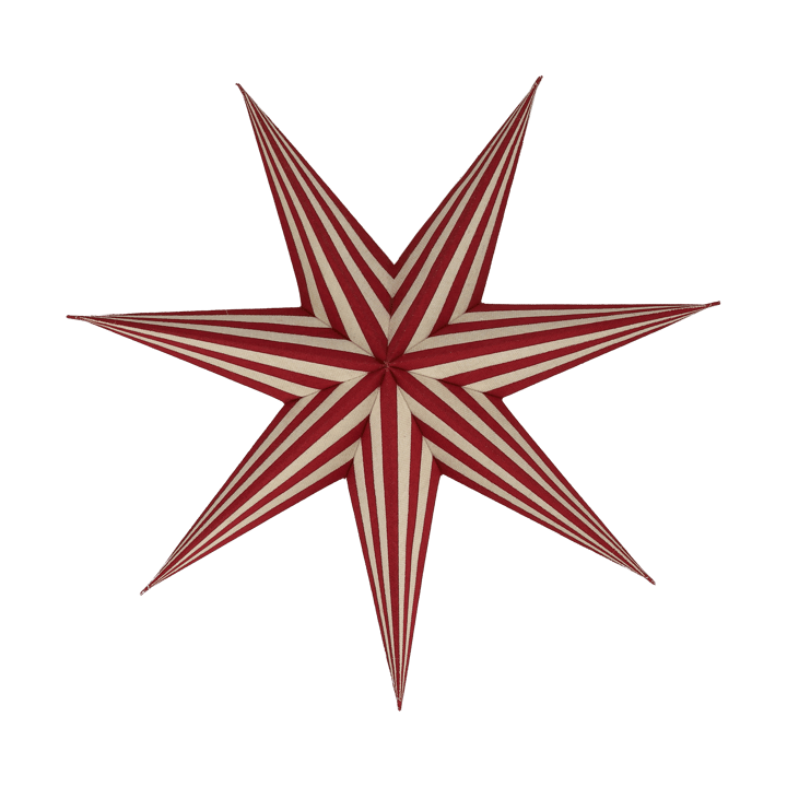 Bare estrela de Advento branca e vermelha listrada - 45 cm - Scandi Living