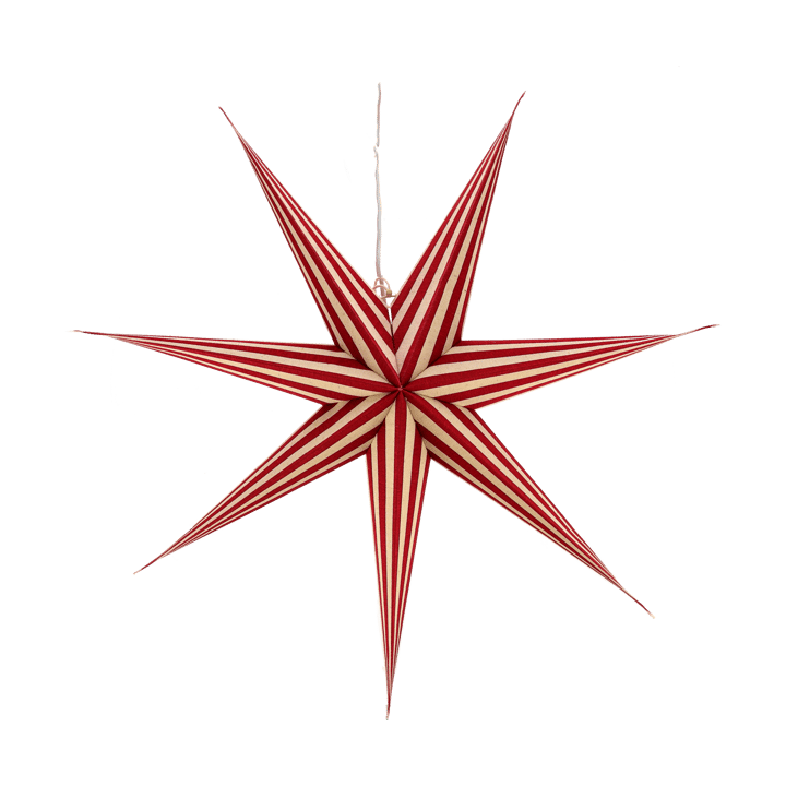 Bare estrela de Advento branca e vermelha listrada, 80 cm Scandi Living