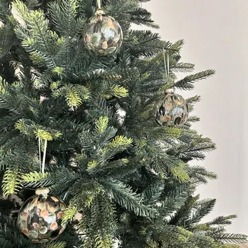 Bola de natal Overcast Ø8 cm 6-unidades - Verde  - Scandi Living