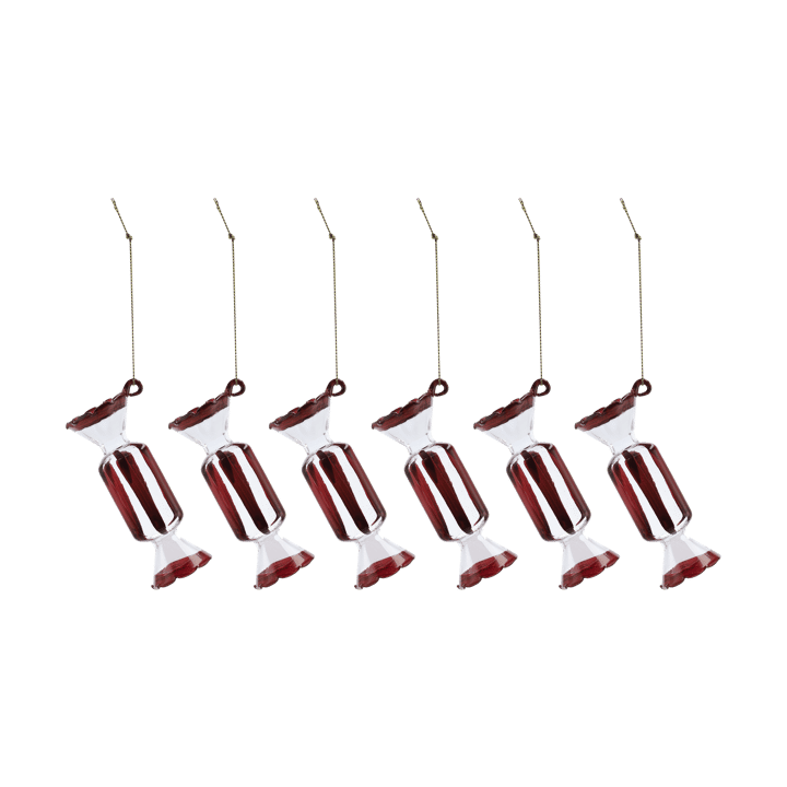 Bolas de Natal Bonbons 6-pack - Vermelho - Scandi Living