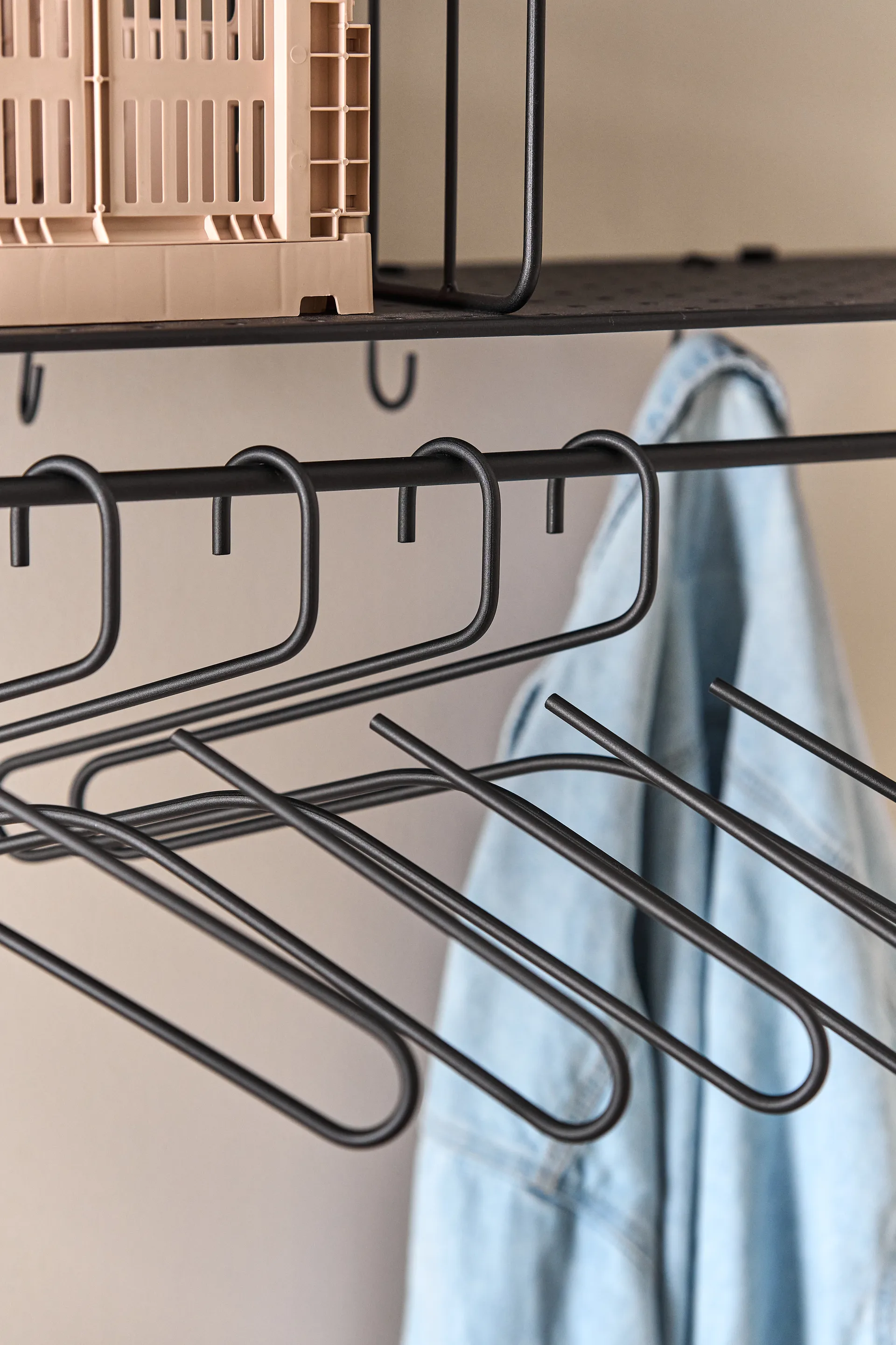 Cabide Smooth 5 unid., Black Scandi Living