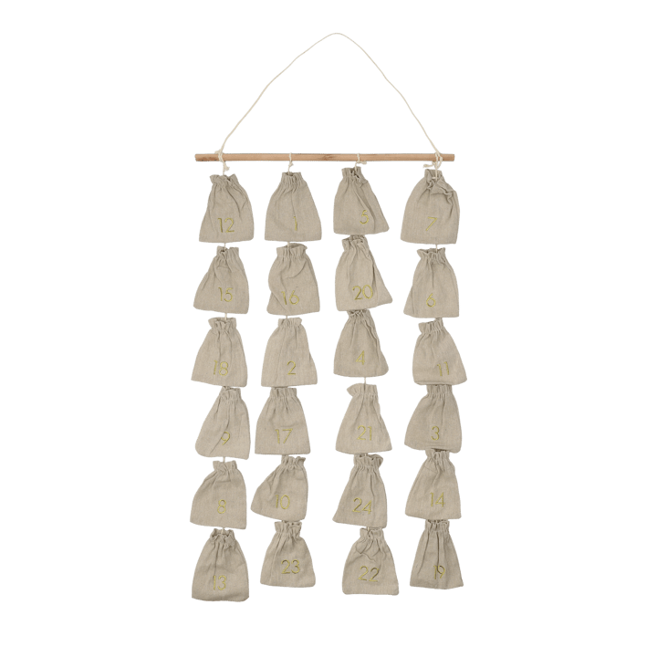 Calendário do advento Joyful 75 cm - Beige - Scandi Living
