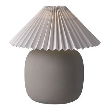 Candeeiro de mesa Boulder 29 cm grey-pleated white - Scandi Living