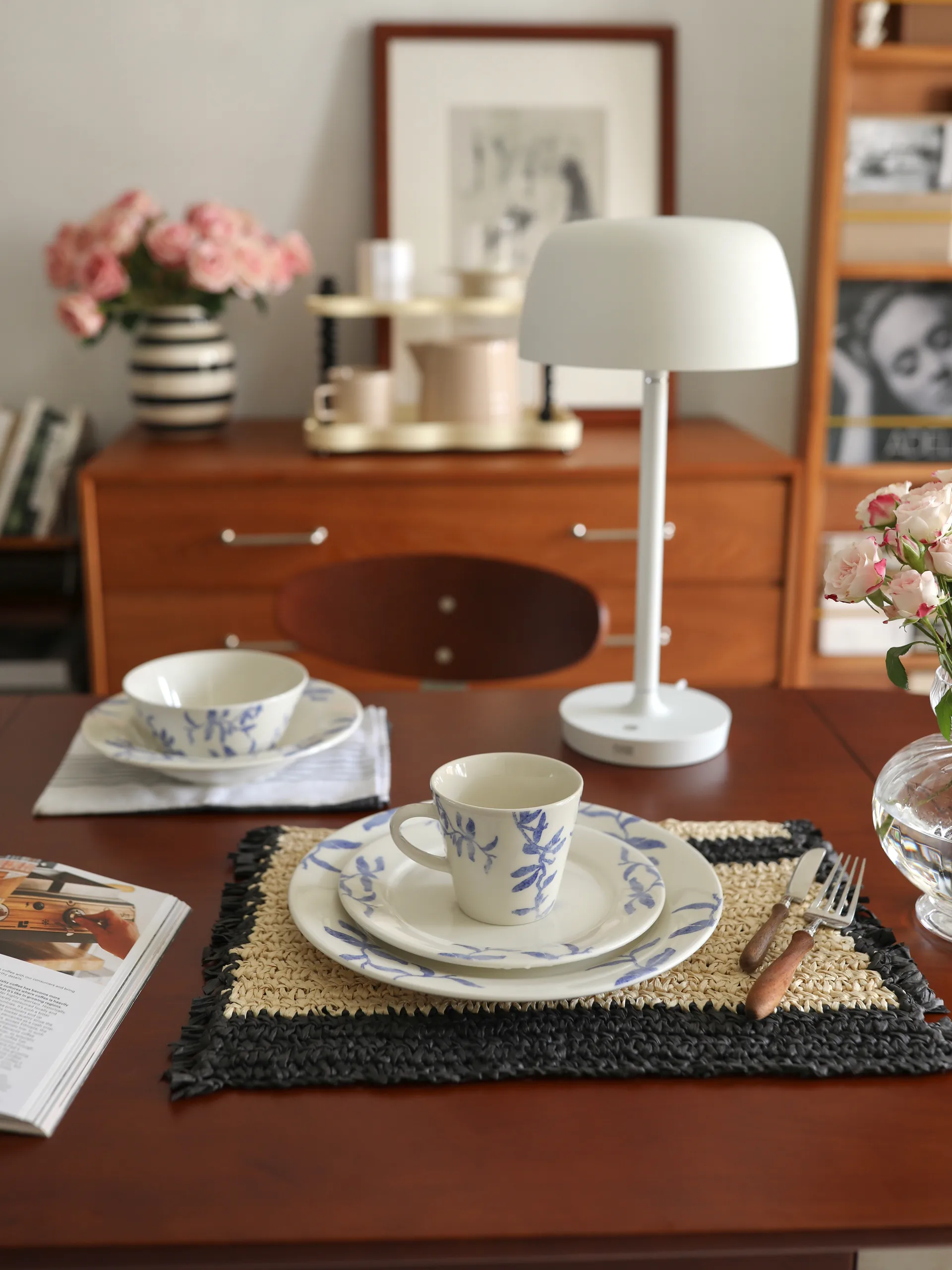 Candeeiro de mesa Halo 45,5 cm, White Scandi Living