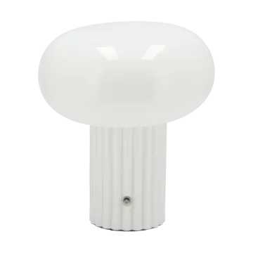 Candeeiro de mesa Haven portátil  22 cm - Branco - Scandi Living