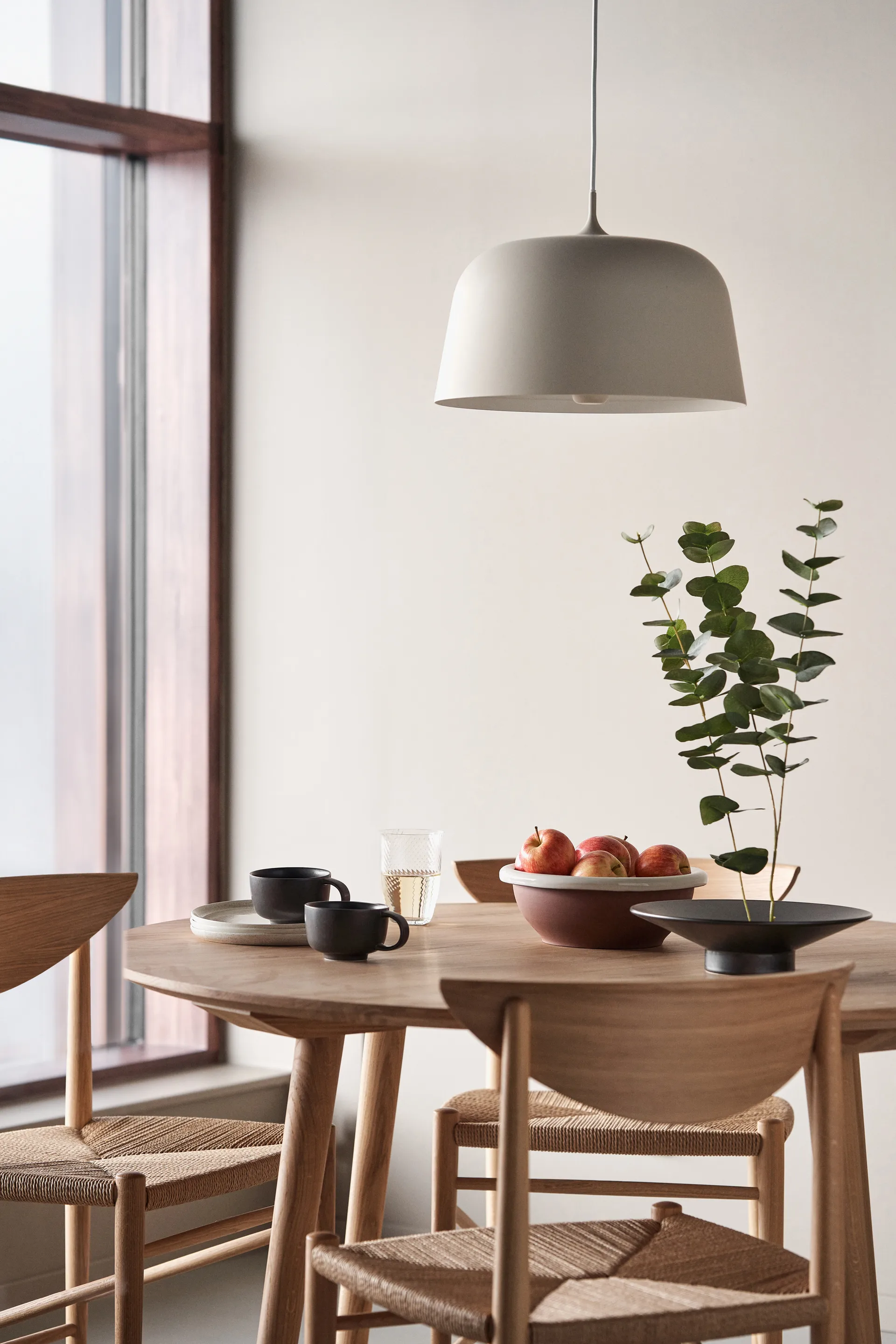 Candeeiro de teto Halo Ø38 cm, Beige Scandi Living