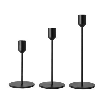 Candelabro Glare 14 cm - Preto  - Scandi Living