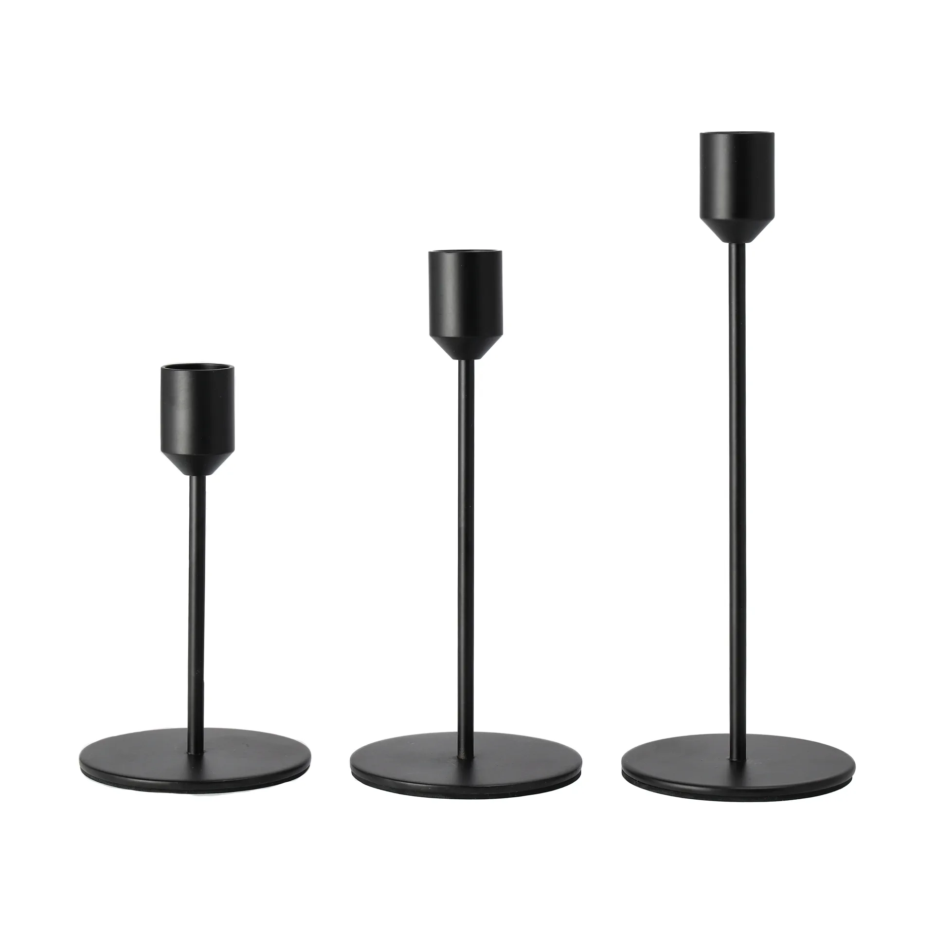 Candelabro Glare 22 cm , Preto  Scandi Living