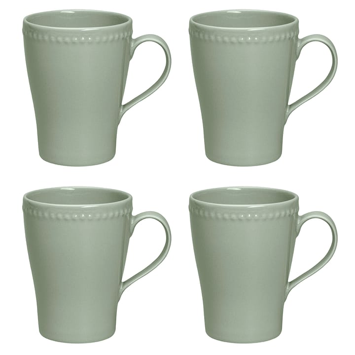 Caneca Dots 35 cl 4 un. - verde - Scandi Living