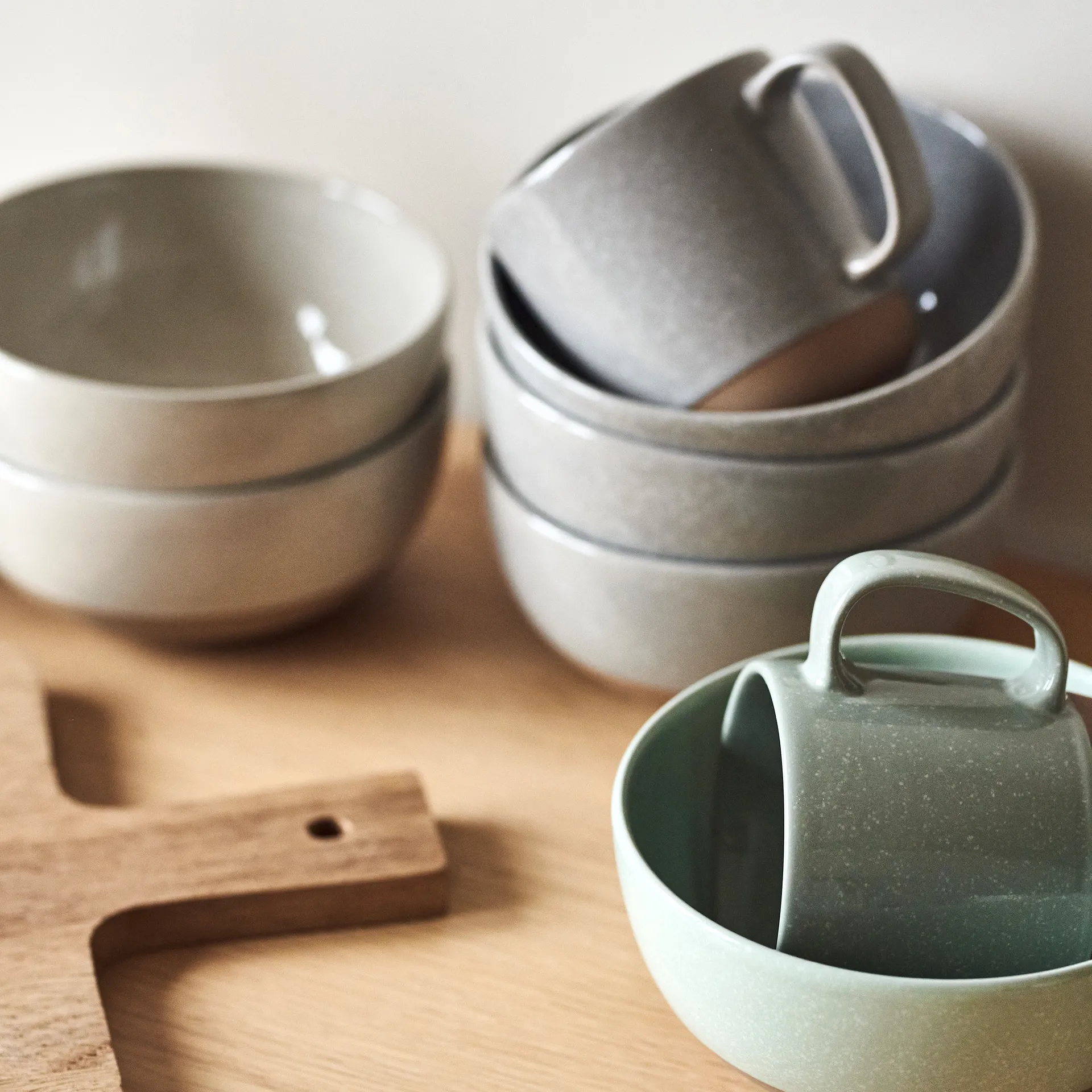 Caneca Fossil 35 cl, verde Scandi Living