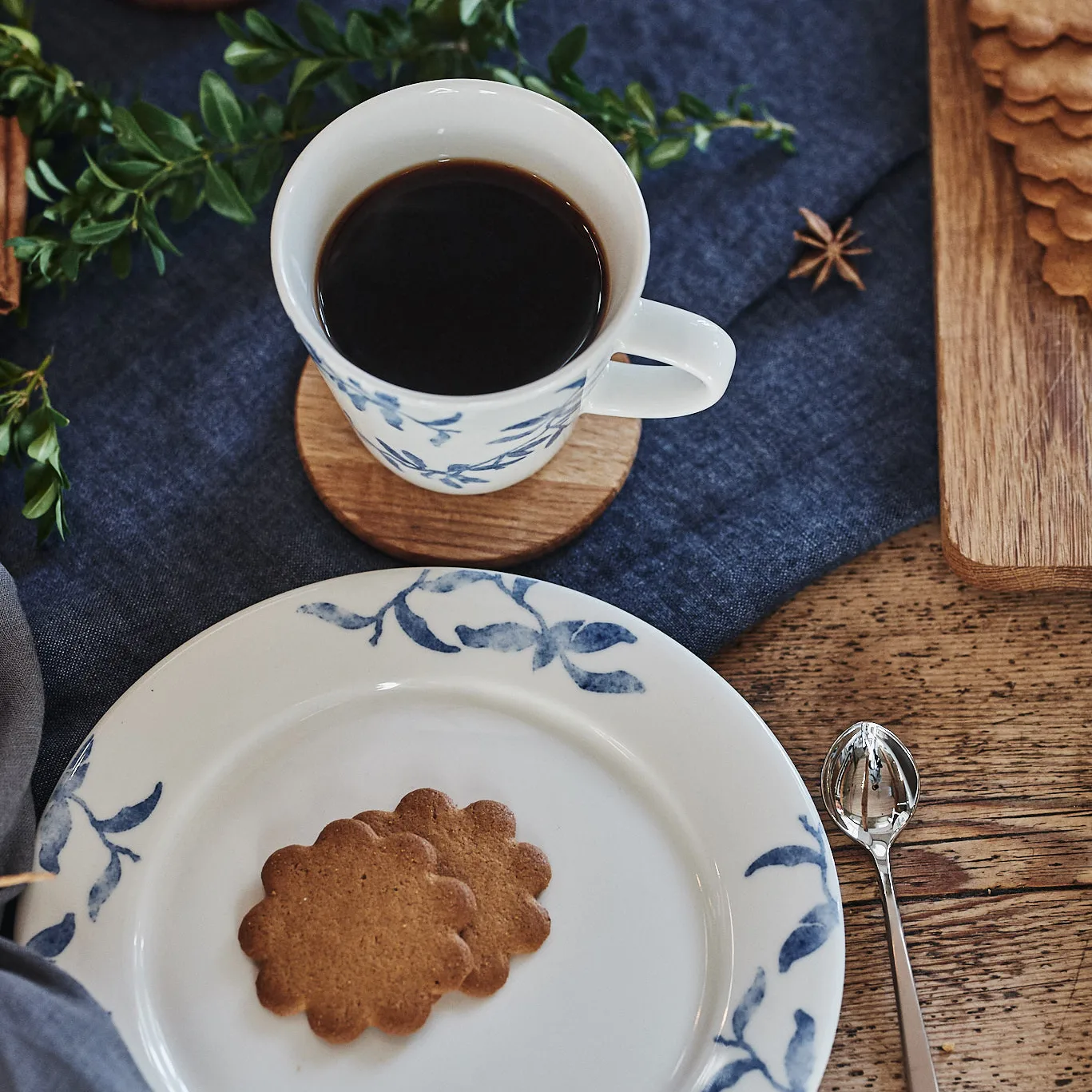 Caneca Havspil 30 cl 4 un., blue-white Scandi Living