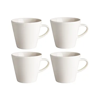 Caneca Kalk 30 cl 4 un. - branco - Scandi Living