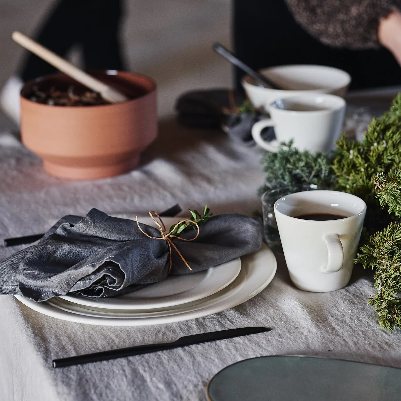 Caneca Kalk 30 cl 4 un., branco Scandi Living