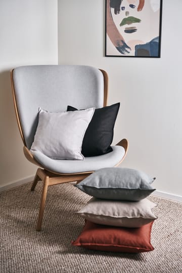 Capa de almofada de linho Calm 50x50 cm - Carbon - Scandi Living