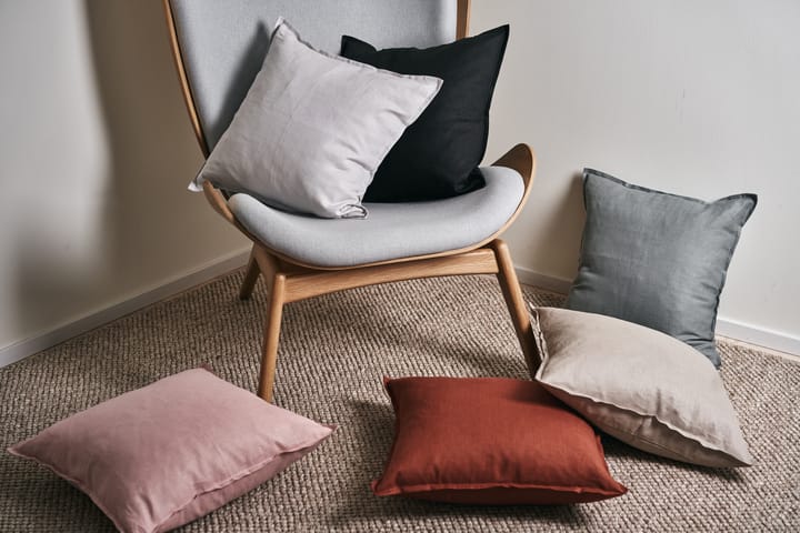 Capa de almofada de linho Calm 50x50 cm, Carbon Scandi Living