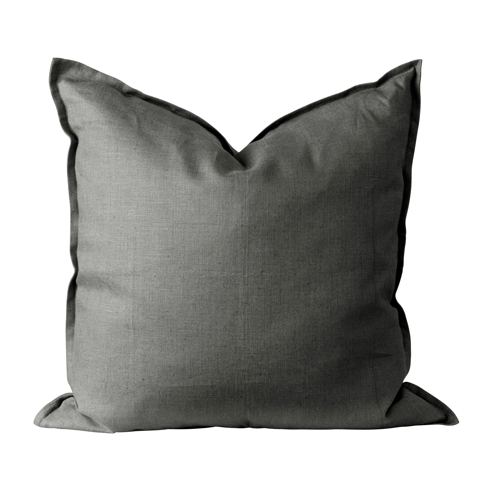 Capa de almofada de linho Calm 50x50 cm, Charcoal  Scandi Living