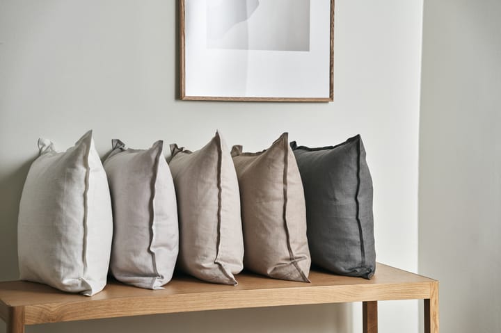 Capa de almofada de linho Calm 50x50 cm, Charcoal  Scandi Living