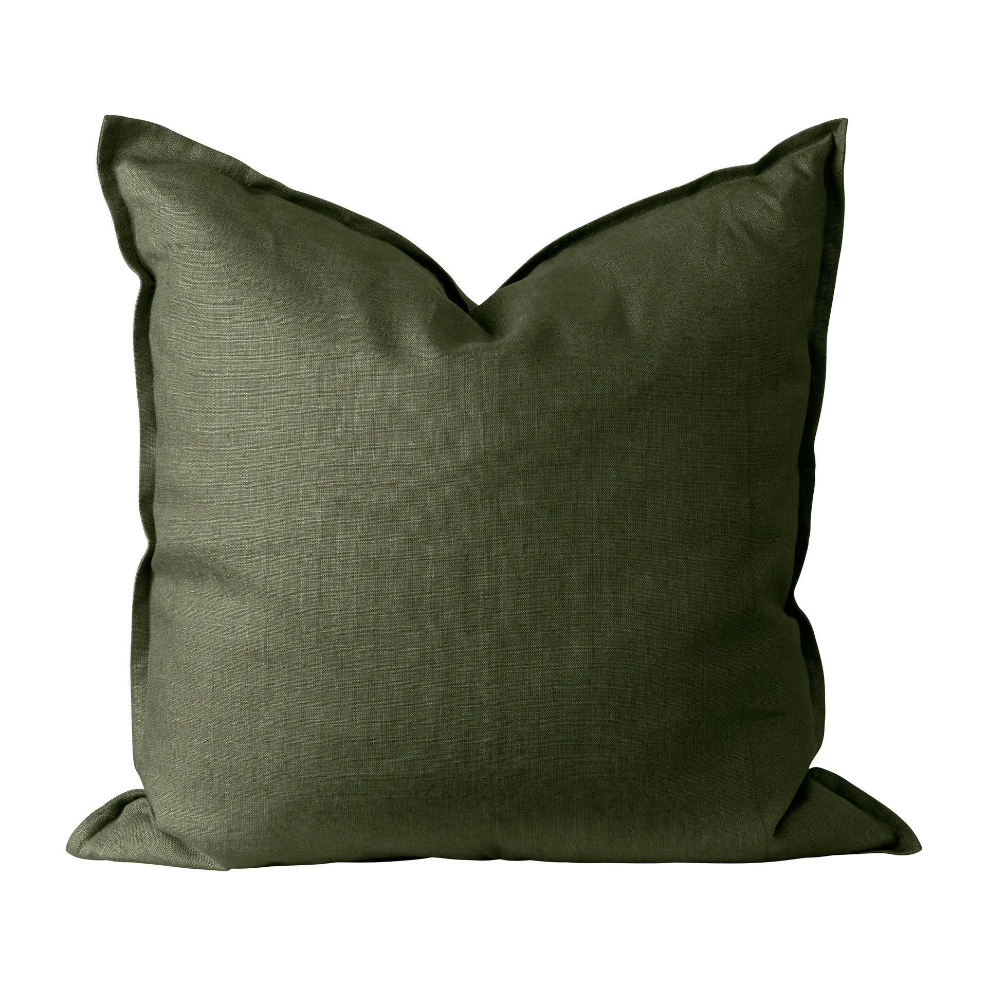 Capa de almofada de linho Calm 50x50 cm, Forest green Scandi Living