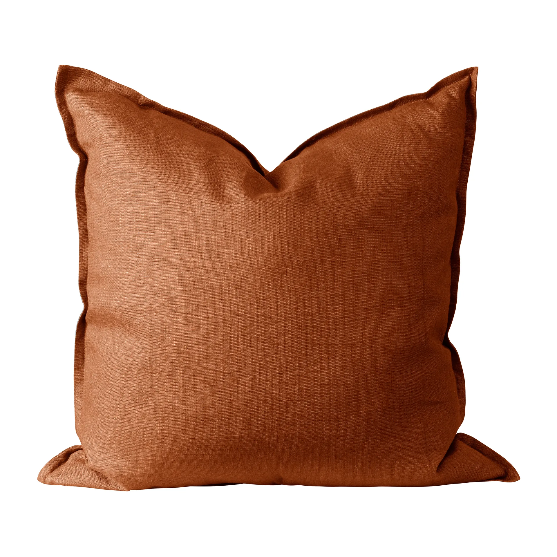 Capa de almofada de linho Calm 50x50 cm, Rust Scandi Living