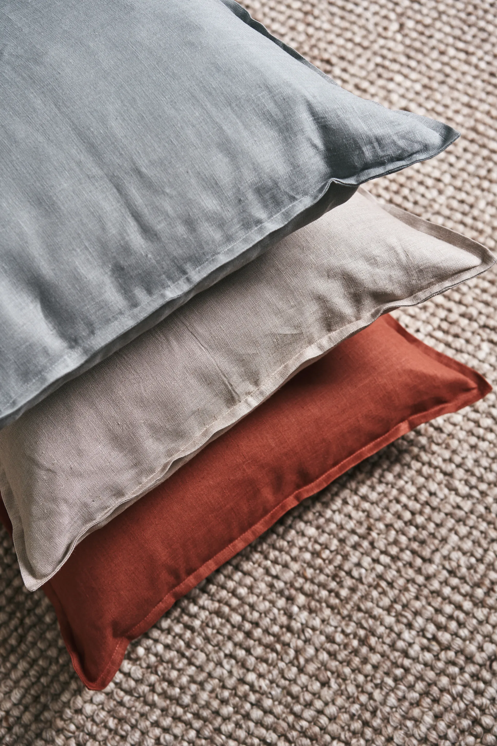 Capa de almofada de linho Calm 50x50 cm, Rust Scandi Living