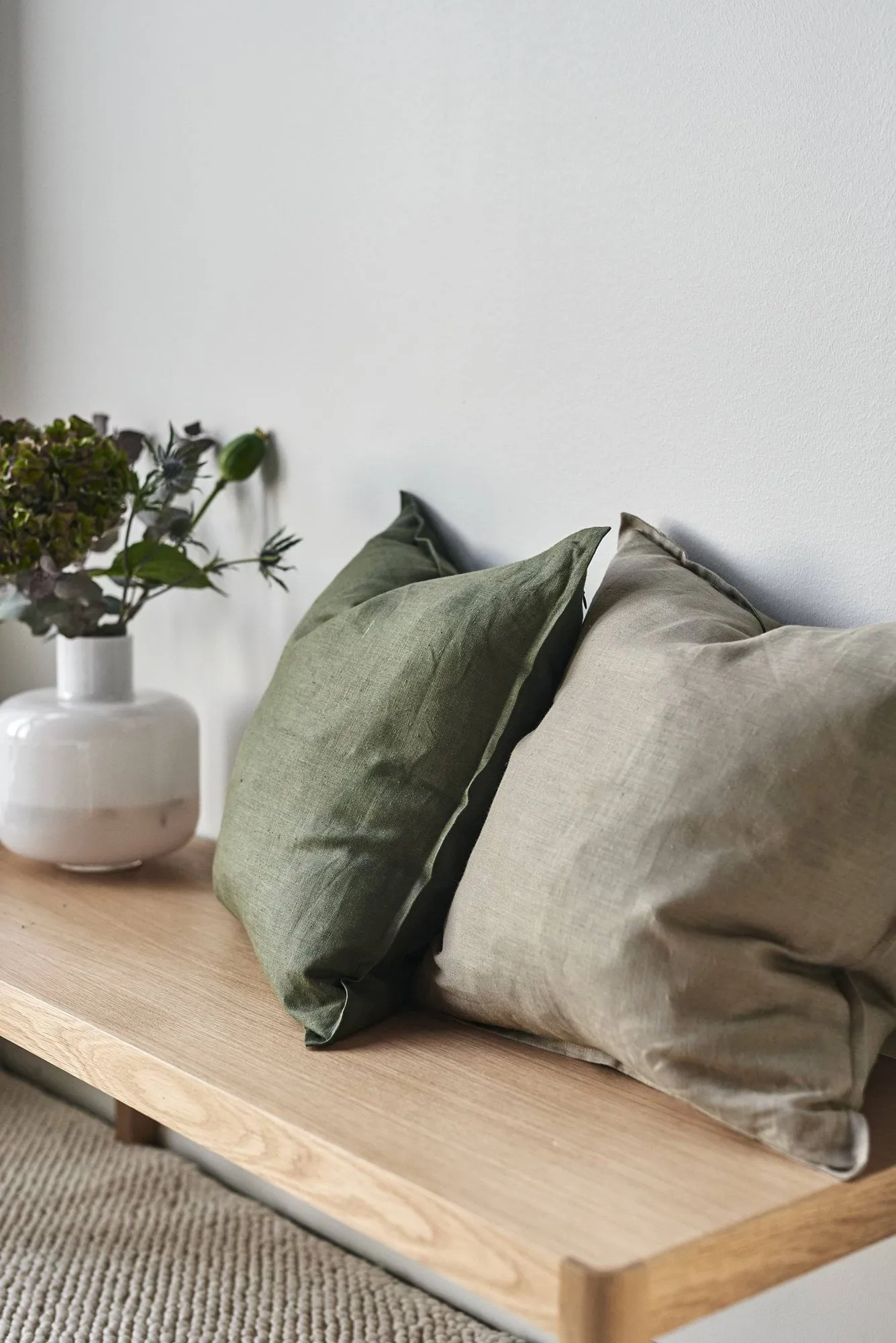 Capa de almofada de linho Calm 50x50 cm, Sand  Scandi Living