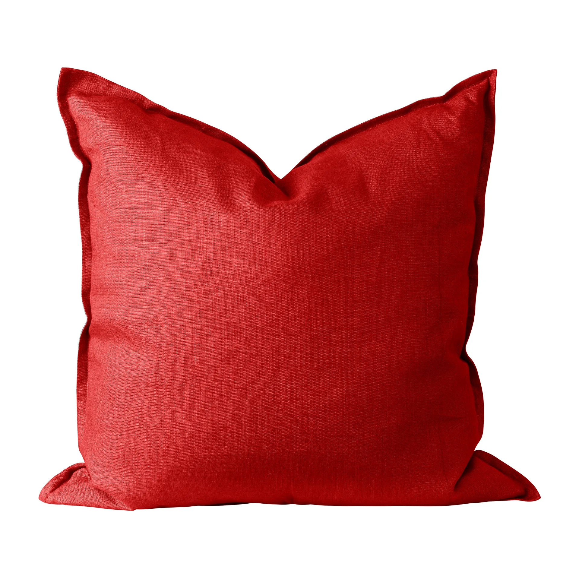 Capa de almofada de linho Calm 50x50 cm, Vermelho Scandi Living