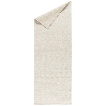 Carpete de lã branca Pebble - 80x240 cm - Scandi Living