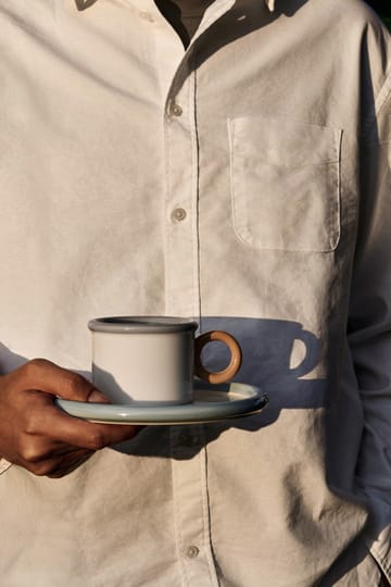 Chávena e pires Chunky - Azul-cinza - Scandi Living