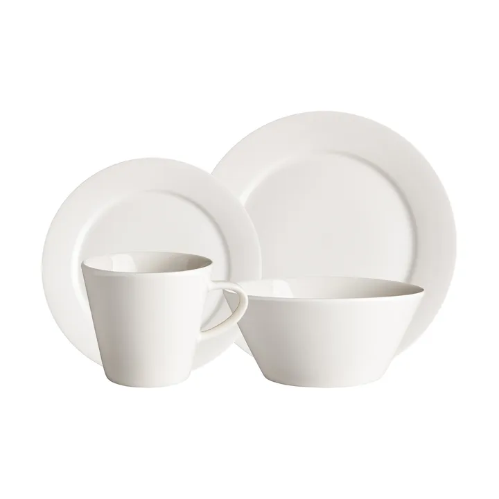 Conjunto de louça Kalk 16 peças - Branco - Scandi Living
