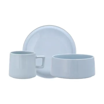 Conjunto de pequeno-almoço Taper 12 peças - Azul claro - Scandi Living