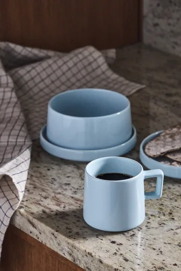 Conjunto de pequeno-almoço Taper 12 peças - Azul claro - Scandi Living