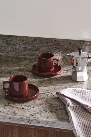 Conjunto de pequeno-almoço Taper 12 peças - Vermelho - undefined - Scandi Living