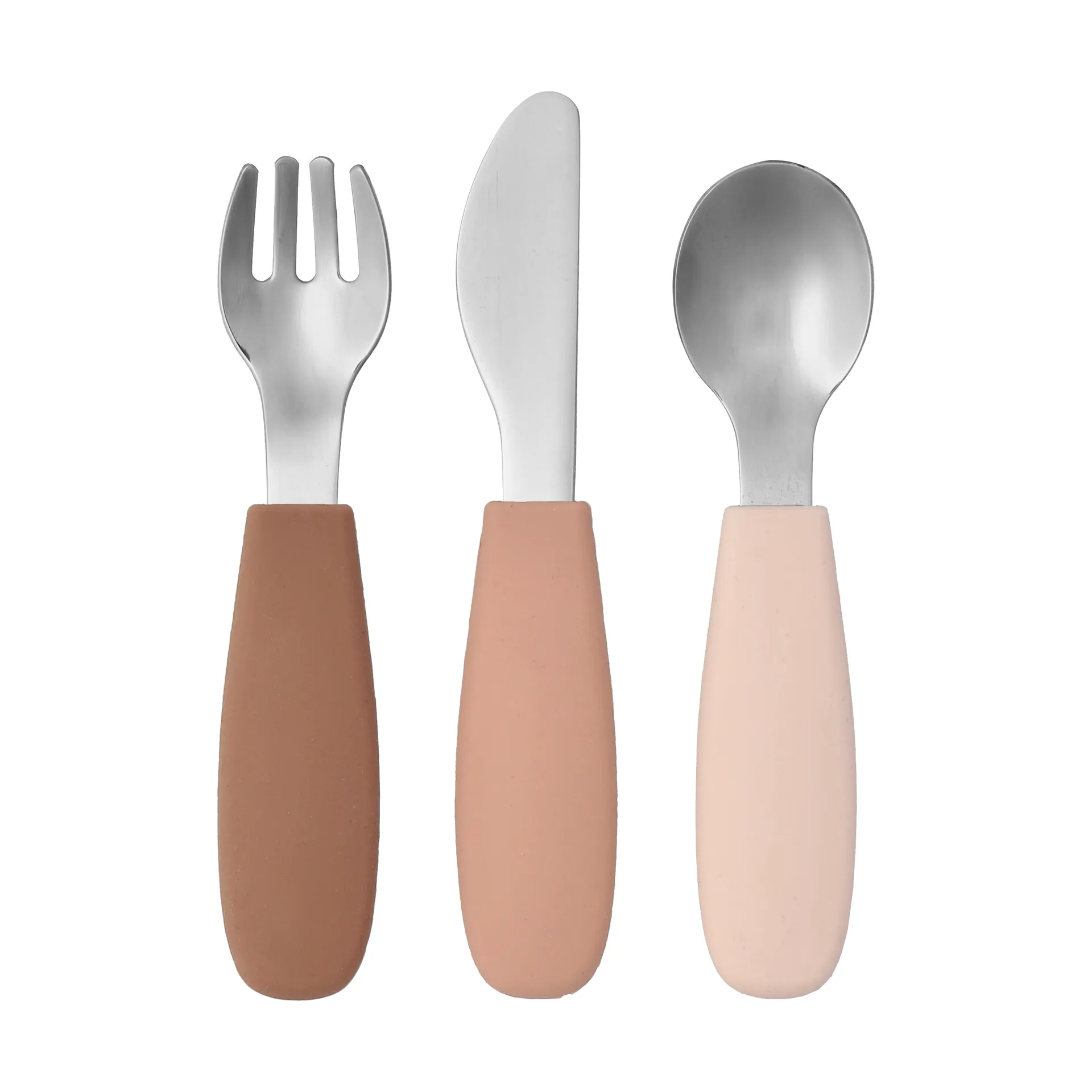 Conjunto de talheres de silicone Dine 3 peças, Blush Scandi Living