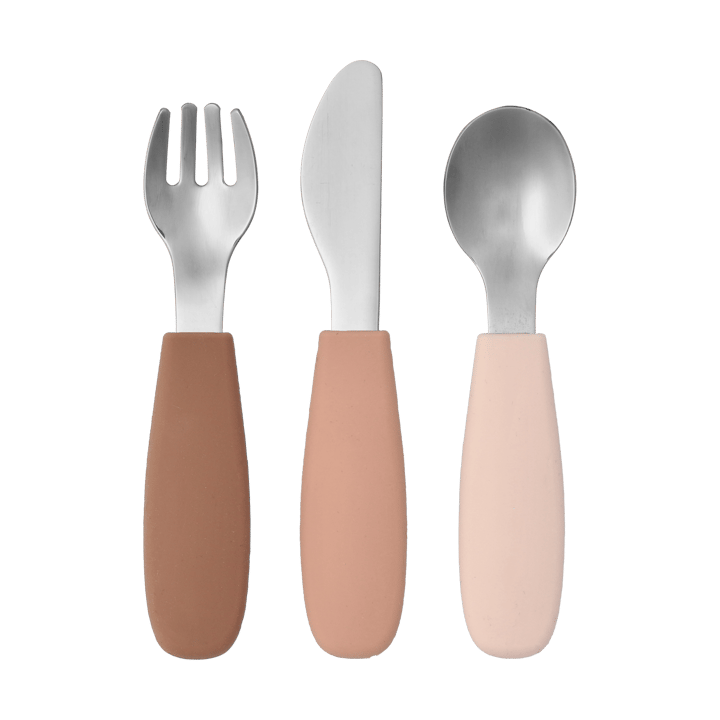Conjunto de talheres de silicone Dine 3 peças - Blush - Scandi Living