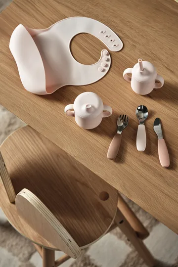 Conjunto de talheres de silicone Dine 3 peças - Blush - Scandi Living