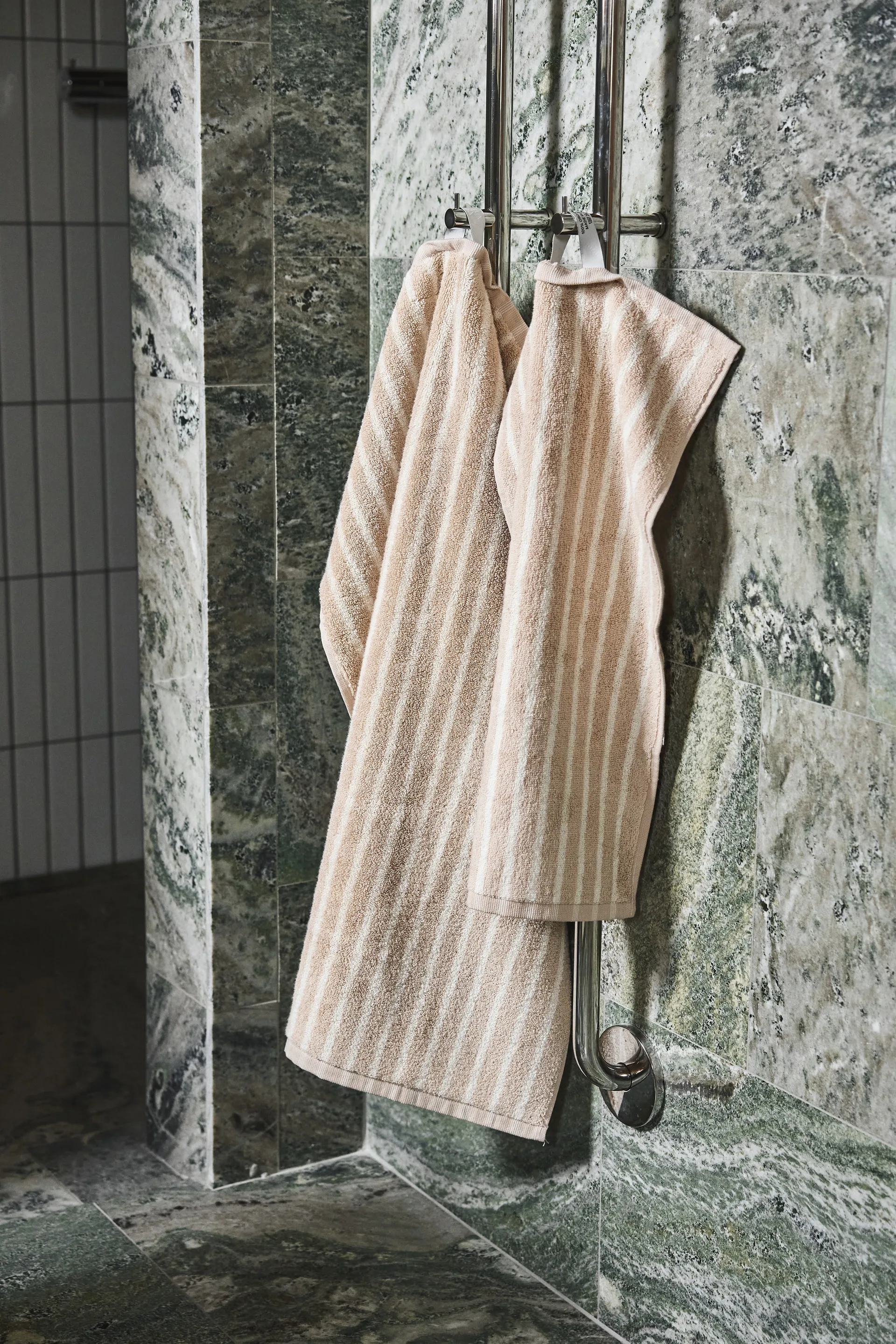 Conjunto de toalhas Drift 4 peças - Bege-branco,  Scandi Living