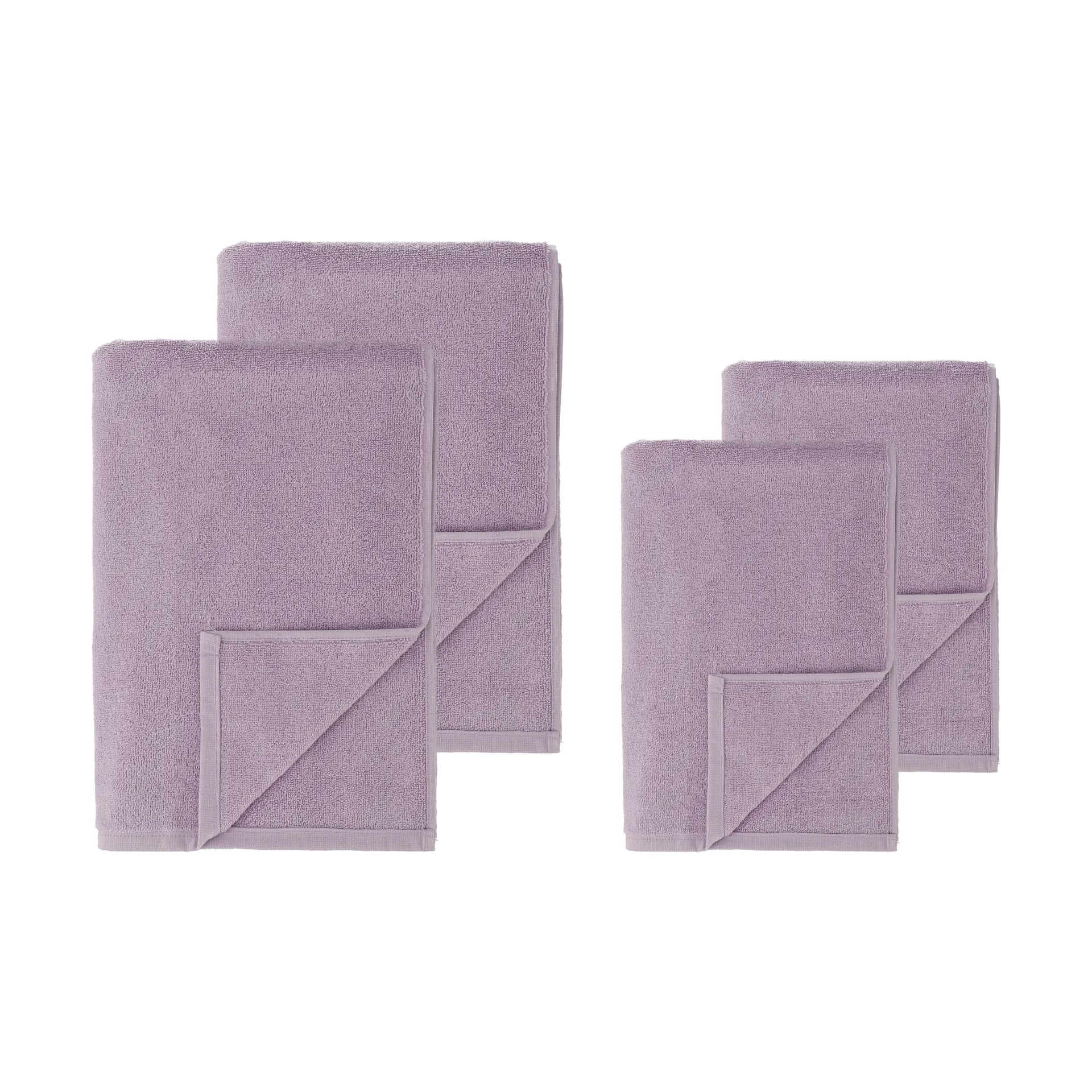 Conjunto de toalhas Drift 4 peças - Roxo,  Scandi Living