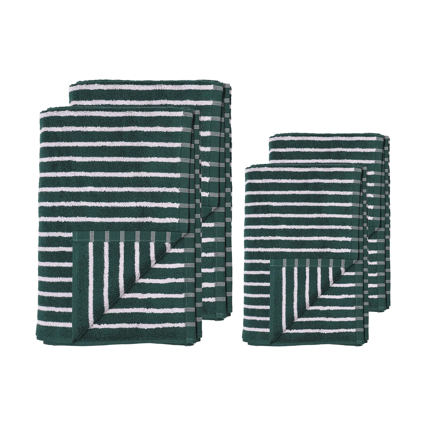 Conjunto de toalhas Drift 4 peças - Verde-roxo,  Scandi Living
