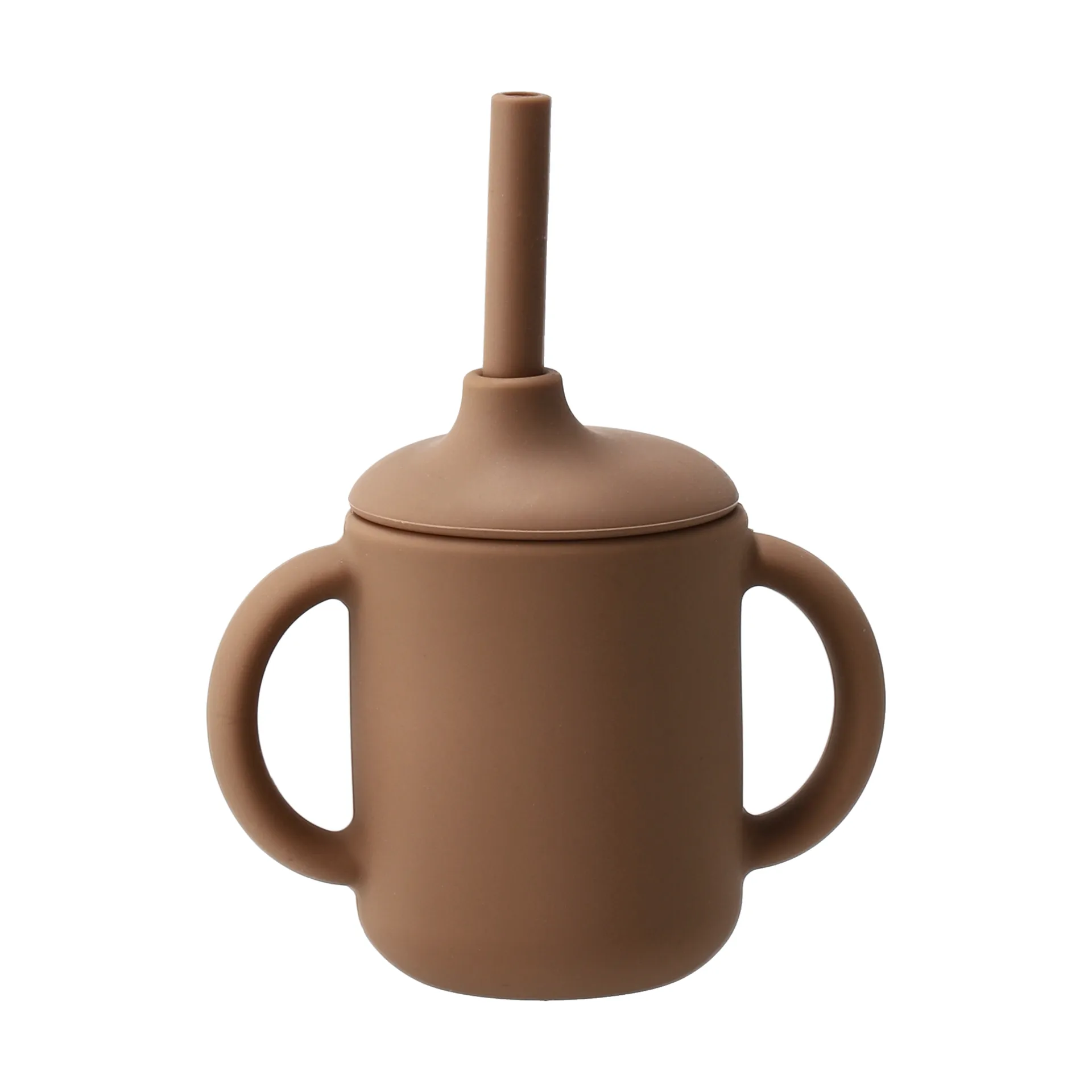 Copo Idun com canudo de silicone 120 ml, Avelã Scandi Living