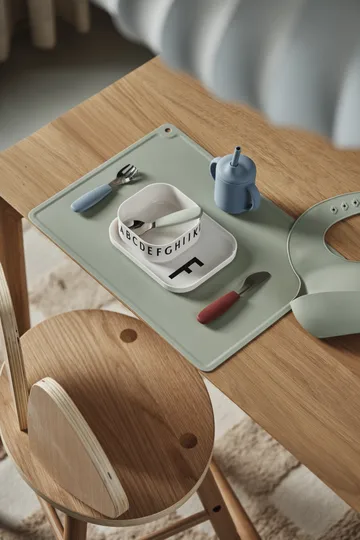 Copo Idun com canudo de silicone 120 ml - Azul - Scandi Living