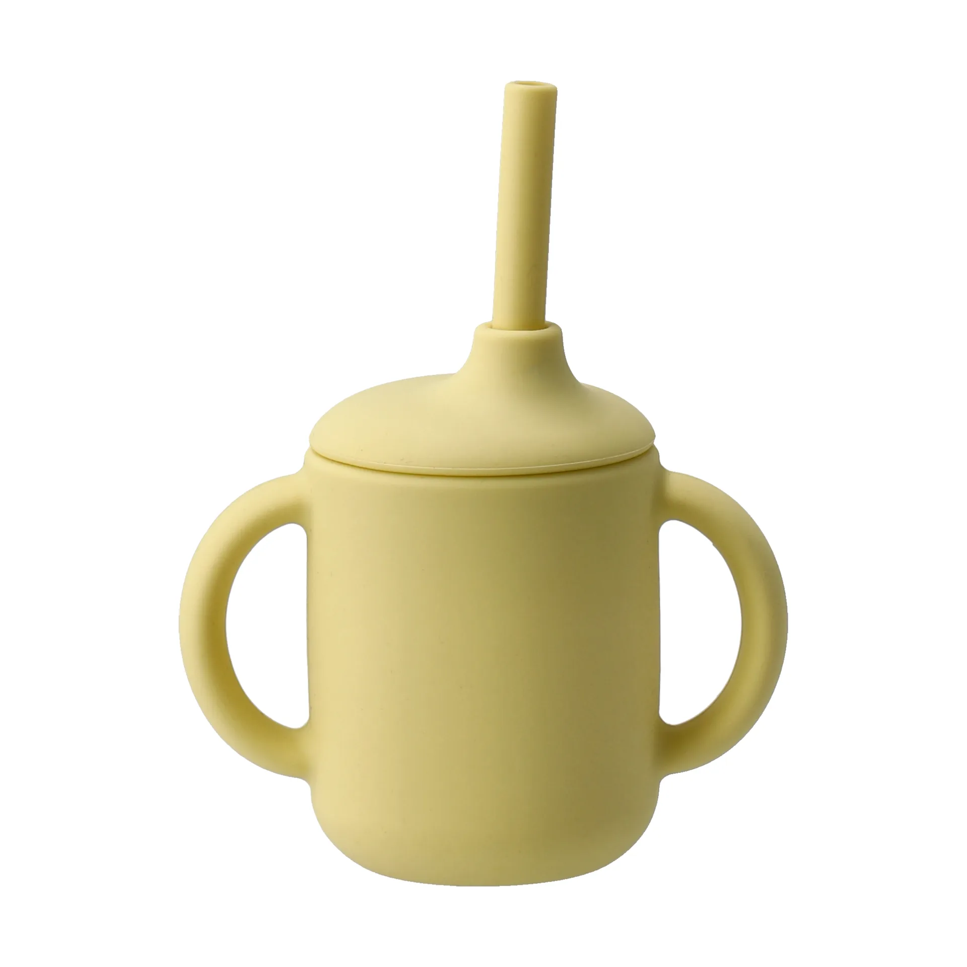 Copo Idun com canudo de silicone 120 ml, Limão Scandi Living