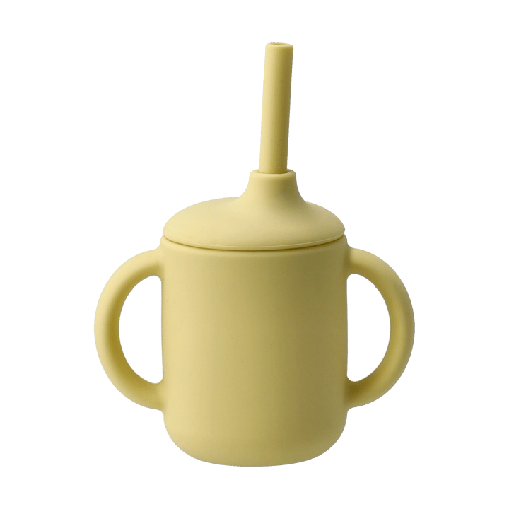 Copo Idun com canudo de silicone 120 ml - Limão - Scandi Living