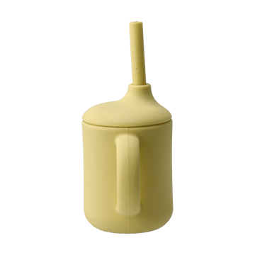 Copo Idun com canudo de silicone 120 ml - Limão - Scandi Living